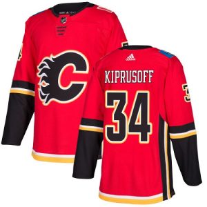 Miehille NHL Calgary Flames Pelipaita Miikka Kiprusoff #34 Authentic Punainen Koti